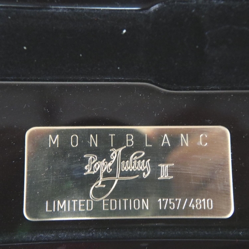 99 - Mont Blanc: Patron of Art limited edition fountain pen, Pope Julius II, 1757/4810. It pays tribute t... 