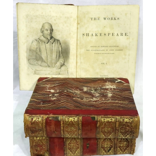 1197 - Works of Shakespeare volumes 1 - 3, edited Staunton, published Routledge Warne & Routledge 1862. P&P... 
