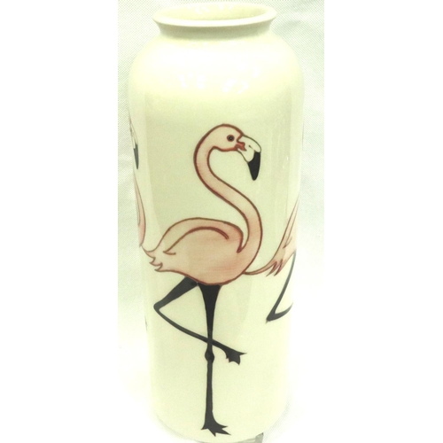 191 - Moorcroft vase in the Flamingo pattern, H: 30 cm. No cracks, chips or visible restoration. P&P Group... 