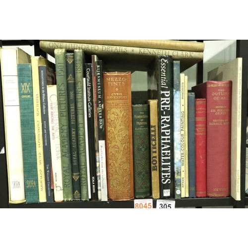 305 - Shelf of books on art and art history. P&P Group 3 (£25+VAT for the first lot and £5+VAT for subsequ... 