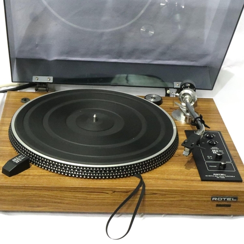 325 - Rotel DC servo belt drive turntable RP-1500. Not available for in-house P&P, contact Paul O'Hea at M... 