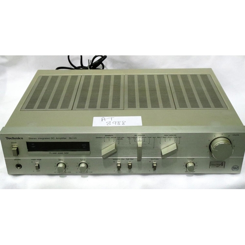 327 - Technics SU-V3-EK amplifier. Not available for in-house P&P, contact Paul O'Hea at Mailboxes on 0192... 