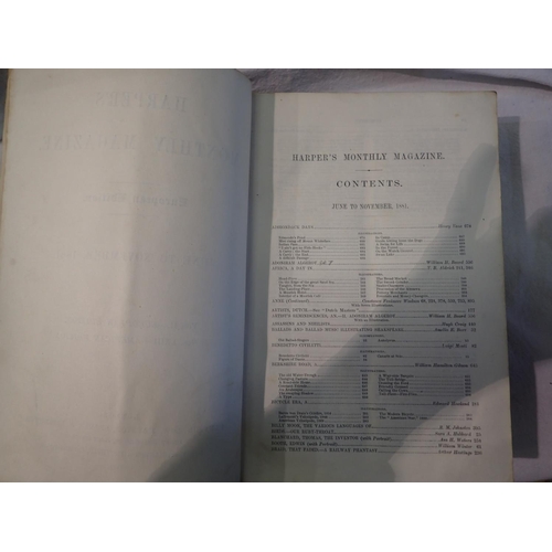 1182 - Harpers Monthly magazine, June to November 1881. P&P Group 1 (£14+VAT for the first lot and £1+VAT f... 