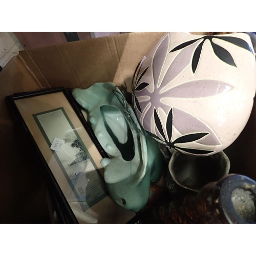 1193 - Mixed collectables including Oak Barley Twist candlesticks. Not available for in-house P&P, contact ... 