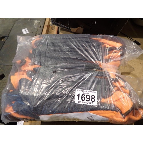 1698 - Pack of twelve pairs of work gloves. P&P Group 1 (£14+VAT for the first lot and £1+VAT for subsequen... 