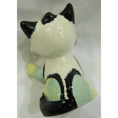 189 - Lorna Bailey Cat and Bee, H: 12 cm. No cracks, chips or visible restoration. P&P Group 1 (£14+VAT fo... 