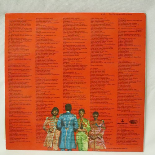 316 - The Beatles Sgt Peppers Lonely Hearts Band, YEX637-1 PCS 7027, with insert. Good used/played conditi... 