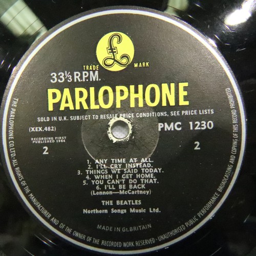 324 - The Beatles Hard Days Night, black and yellow label, XEX481-3N PMC 1230. Good used/played condition,... 