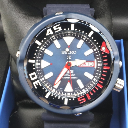 71 - Seiko: Air Diver special edition 200m automatic divers wristwatch, boxed, Padi certified, working at... 