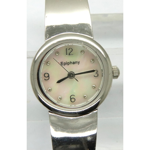 82 - Epiphany: ladies stainless steel quartz movement wristwatch, 1967 model. P&P Group 1 (£14+VAT for th... 