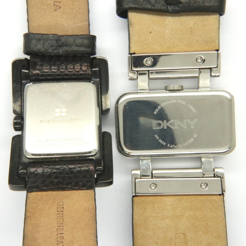 83 - Two ladies costume wristwatches to include DKNY. P&P Group 1 (£14+VAT for the first lot and £1+VAT f... 