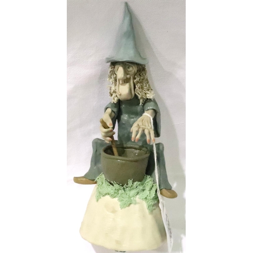 188 - Stephen Dixon 1970s ceramic sculpture purchased from Portland Gallery Manchester; The Witch, signed ... 