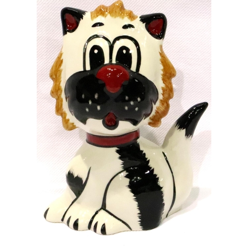 212 - Lorna Bailey cat, Ethan , signed in red , H: 12 cm. No cracks, chips or visible restoration. P&P Gro... 