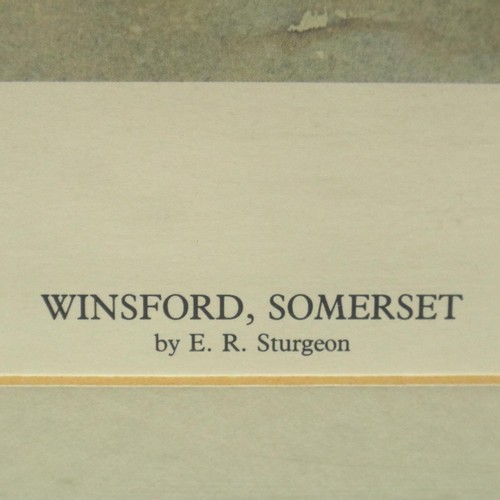 3063 - Eric Richard Sturgeon (1920-2001): limited edition signed print Winsford, Somerset 38/850, 63 x 49 c... 