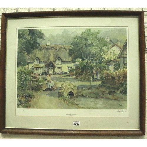 3063 - Eric Richard Sturgeon (1920-2001): limited edition signed print Winsford, Somerset 38/850, 63 x 49 c... 