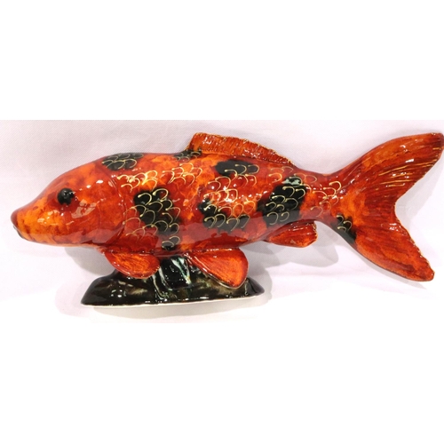 227 - Anita Harris Koi Carp, signed in gold, L: 33 cm. No cracks, chips or visible restoration. P&P Group ... 