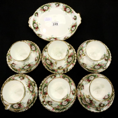 249 - Royal Albert Celebration pattern tea service(19). P&P Group 3 (£25+VAT for the first lot and £5+VAT ... 