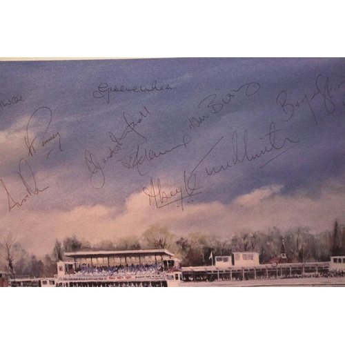 427 - Cricket signed Tim Munton Benefit Year photograph, 25 x 40 cm. Not available for in-house P&P, conta... 