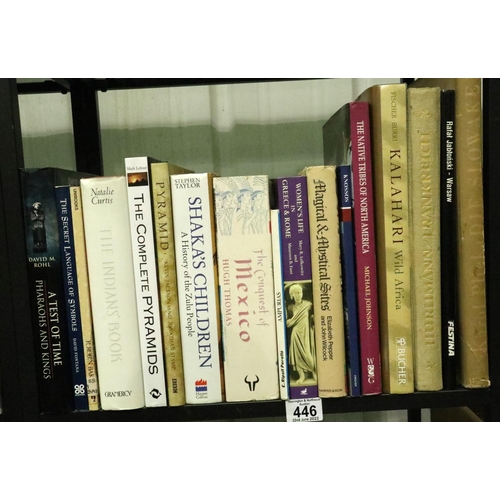 446 - Shelf of books on Ancient civilizations, History and Cultures. P&P Group 3 (£25+VAT for the first lo... 