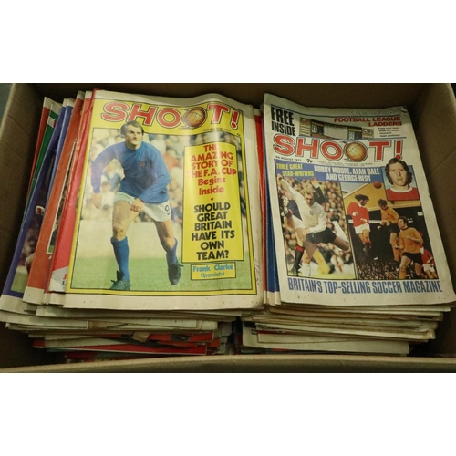 450 - Large quantity of 1970s Shoot magazines. Not available for in-house P&P, contact Paul O'Hea at Mailb... 