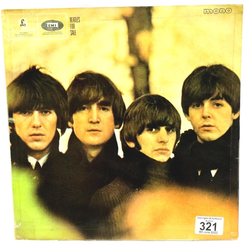 456 - The Beatles Beatles For Sale, black and yellow label XEX503-3N PMC1240. Good used/played condition, ... 