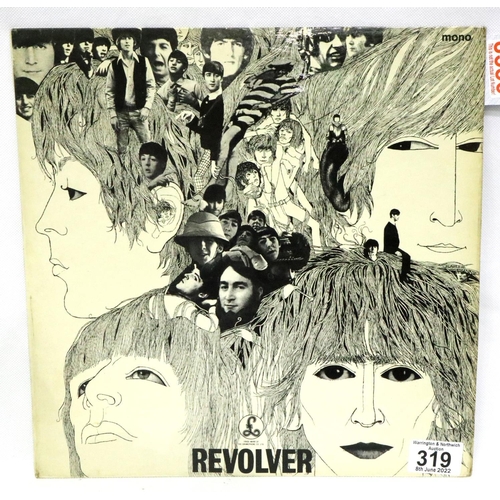 457 - The Beatles Revolver (mono), black and yellow label, XEX605-3 PMC 7009. Good used/played condition, ... 