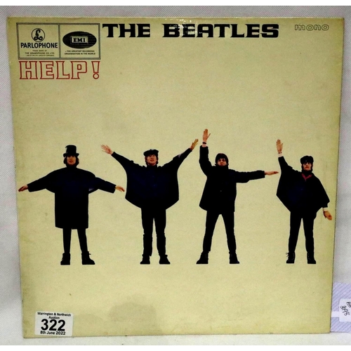 459 - The Beatles Help, black and yellow label, XEX549-2 PMC 1255. P&P Group 1 (£14+VAT for the first lot ... 