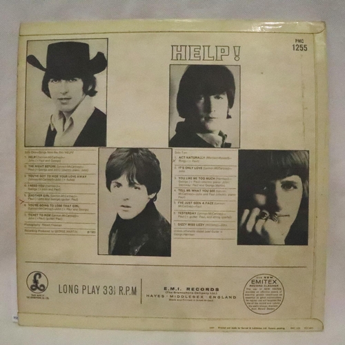 459 - The Beatles Help, black and yellow label, XEX549-2 PMC 1255. P&P Group 1 (£14+VAT for the first lot ... 