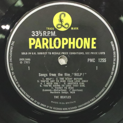 459 - The Beatles Help, black and yellow label, XEX549-2 PMC 1255. P&P Group 1 (£14+VAT for the first lot ... 