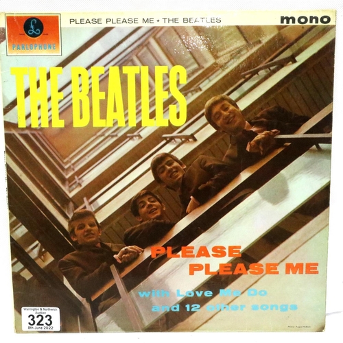 460 - The Beatles Please Please Me, black and gold label XEX421-IN. Some songs attributed to Dick James Mu... 