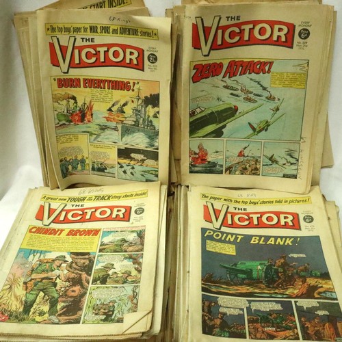 441A - Eight-five copies of the Victor comic, 1960s-70s. P&P Group 1 (£14+VAT for the first lot and £1+VAT ... 