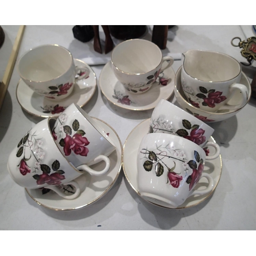 1248 - Beswick six place tea set, chip to sugar bowl. Not available for in-house P&P, contact Paul O'Hea at... 