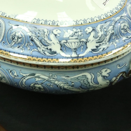 164 - Mintons Victorian lidded tureen and bowl. Not available for in-house P&P, contact Paul O'Hea at Mail... 