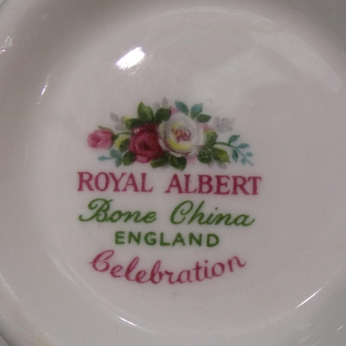 249 - Royal Albert Celebration pattern tea service(19). P&P Group 3 (£25+VAT for the first lot and £5+VAT ... 