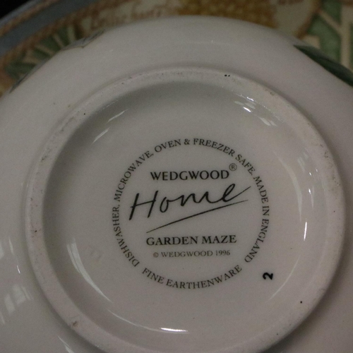 256 - Large quantity Wedgwood Garden Maze ceramic dinnerware (56). Not available for in-house P&P, contact... 