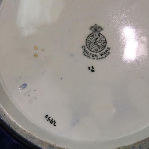 271 - Three Carlton Ware lustre pieces, two bowls and a plate (with damages). P&P Group 3 (£25+VAT for the... 