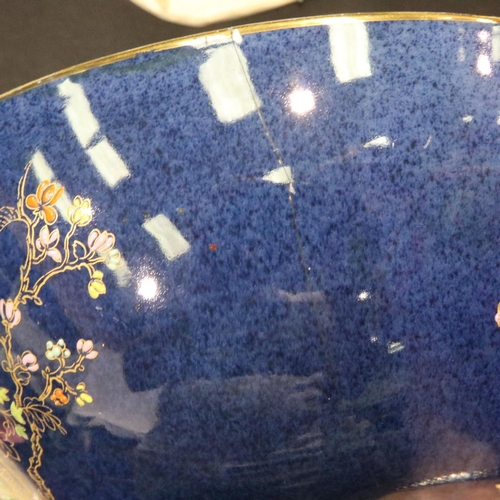 271 - Three Carlton Ware lustre pieces, two bowls and a plate (with damages). P&P Group 3 (£25+VAT for the... 