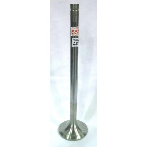 1295 - Engraved exhaust valve from the MV Adonia. Not available for in-house P&P, contact Paul O'Hea at Mai... 