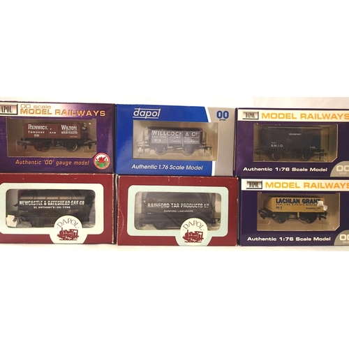 2103 - Six Dapol OO scale wagons including Wessex wagons limited edition, S.N.S.O Devonport box van. Mostly... 