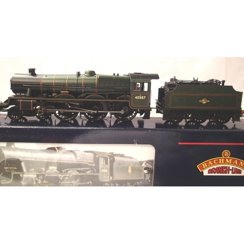 2120 - Bachmann 31-186 Jubilee Class 45587 Baroda, Green, Late Crest, excellent condition, box with wear. P... 