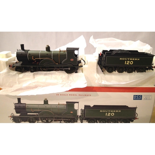 2124 - Hornby R2690 class T9, L.S.W.R 4.4.0 Southern Green 120, near mint condition, boxed. P&P Group 1 (£1... 