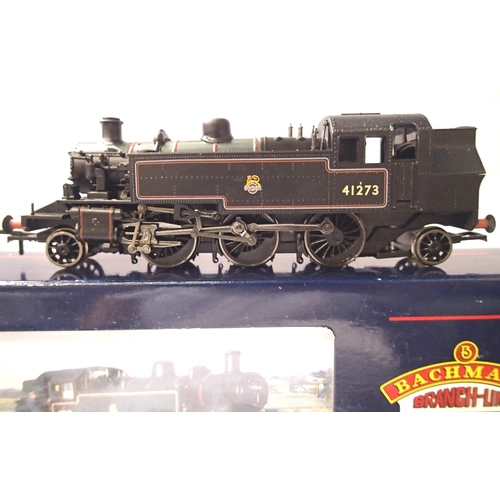 2142 - Bachmann 31-450E, Ivatt tank 41273, Black Early Crest. Very good condition, box with wear. P&P Group... 