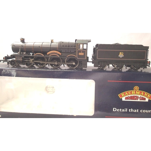 2152 - Bachmann 31-775 modified hall class 6990, Witherslack Hall, Black Early Crest, excellent condition, ... 