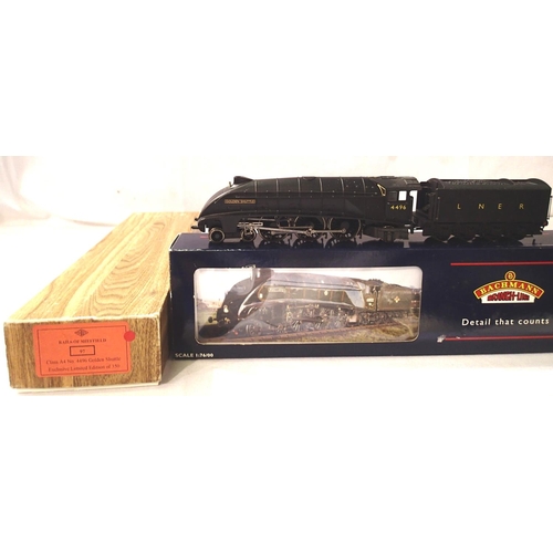 2162 - Bachmann 31-962 A4 class locomotive Golden Shuttle 4496, LNER Wartime, Black Rails Exclusive 97/350,... 