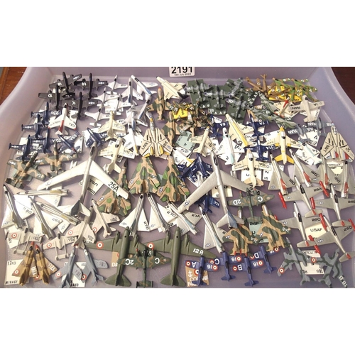 2191 - Approximately 100 Wargaming metal aircraft, finished to an excellent standard, various types and air... 