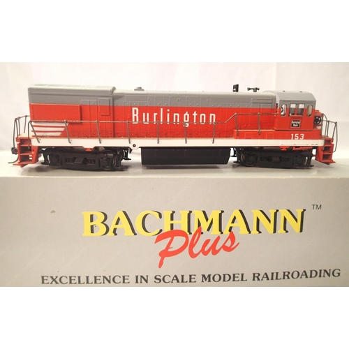 2262 - Bachmann Plus-1112, G E B30-7 Diesel Burlington Northern, red/grey LNER in very good condition, box ... 