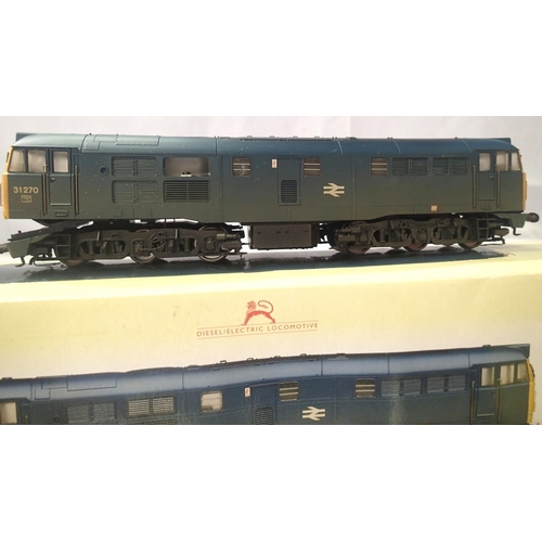 2270 - Hornby R2413 Class 31 diesel, 31270 blue/weathered, body/chassis damage, spares/repair. P&P Group 1 ... 