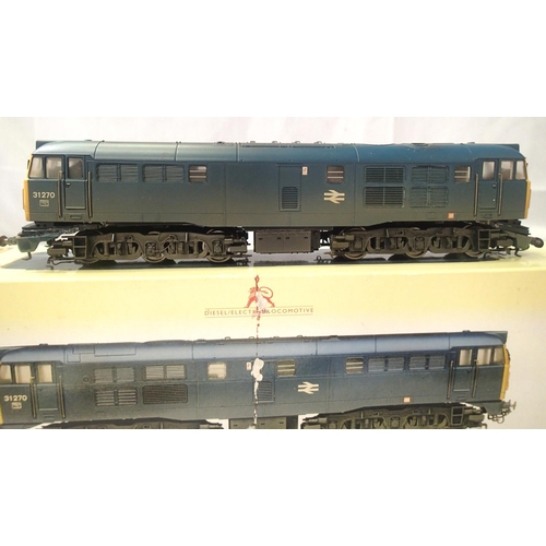 2274 - Hornby R2413, class 31, blue/weathered 31270. Body/chassis damage, spares or repair. P&P Group 1 (£1... 