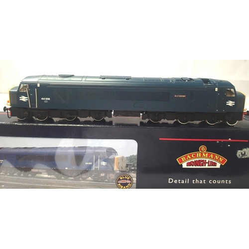 2293 - Bachmann 32-651, class 44 diesel Penyghent 4408, blue. In fair condition, damage to nameplate, handr... 