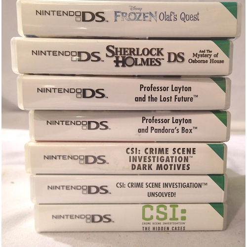 2361 - Seven assorted Nintendo DS games. P&P Group 1 (£14+VAT for the first lot and £1+VAT for subsequent l... 